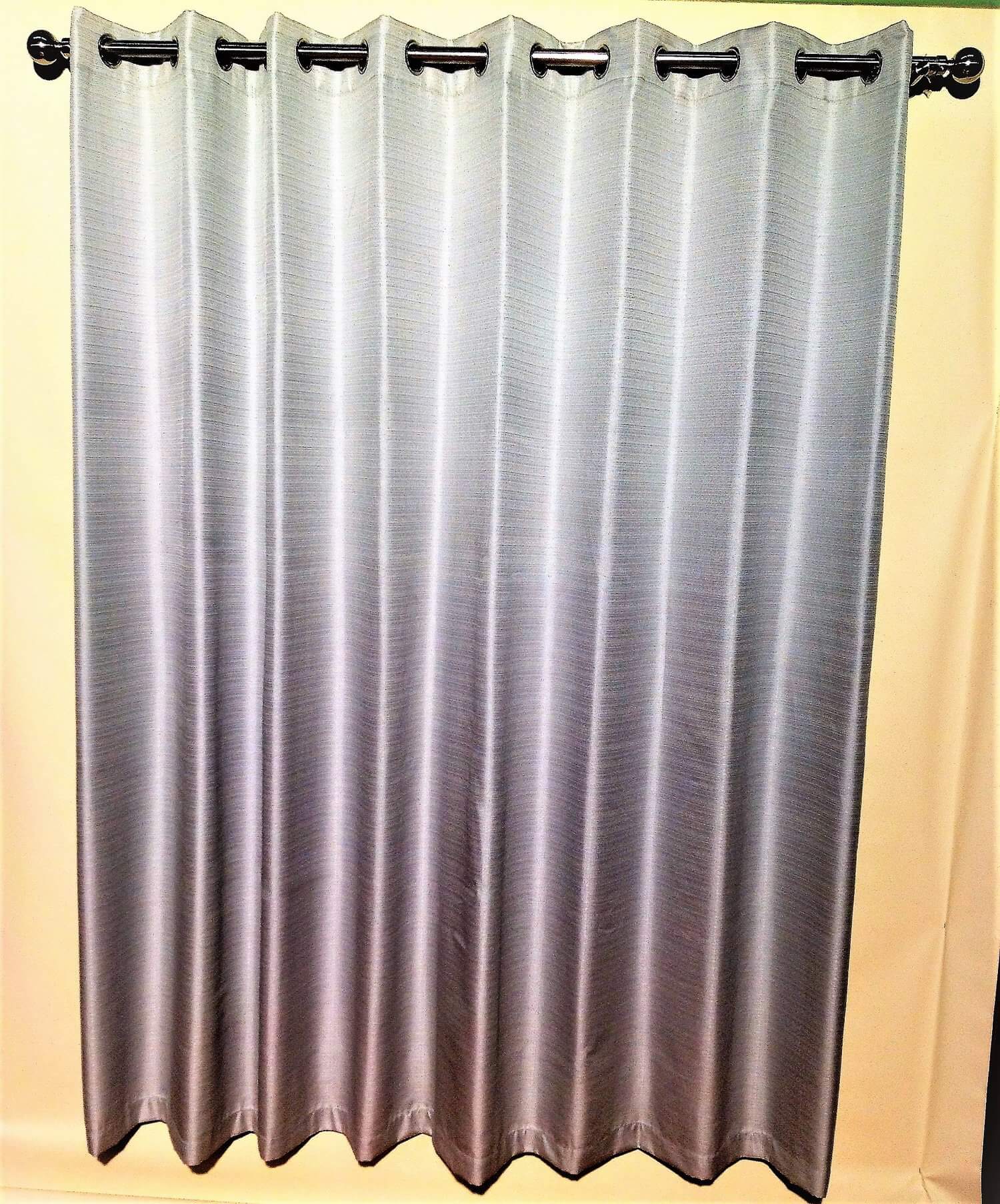 single pass- eyelet curtain (linen look) (220cm drop)