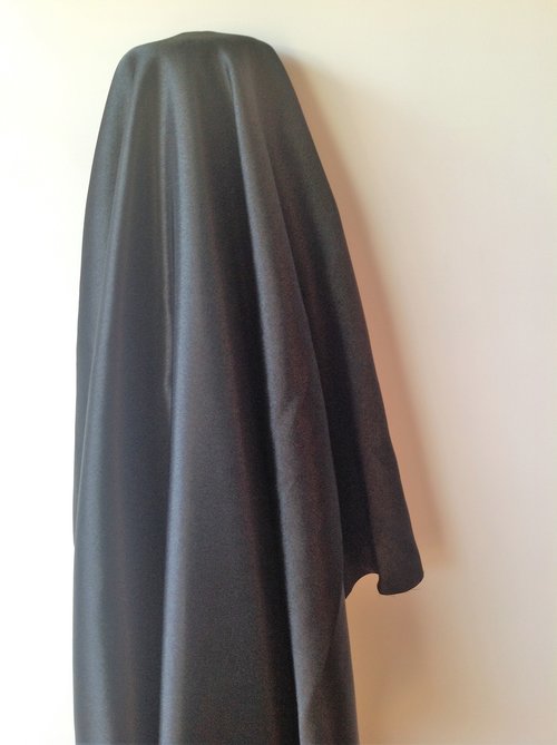Satin Backed Crepe (Black) - Image 2